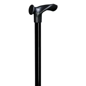 Bastone da passeggio ergonomico con impugnatura Relax, nero, per destrimani