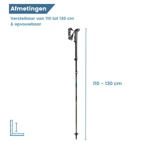 Dimensioni del bastoncino da trekking pieghevole