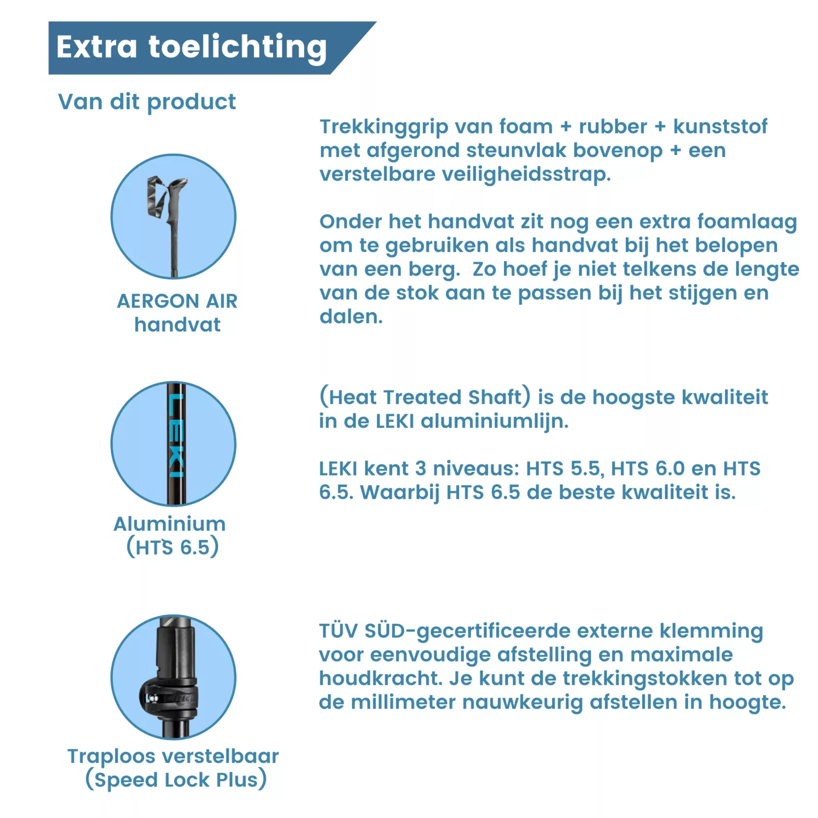 Note esplicative sui bastoni da trekking da montagna