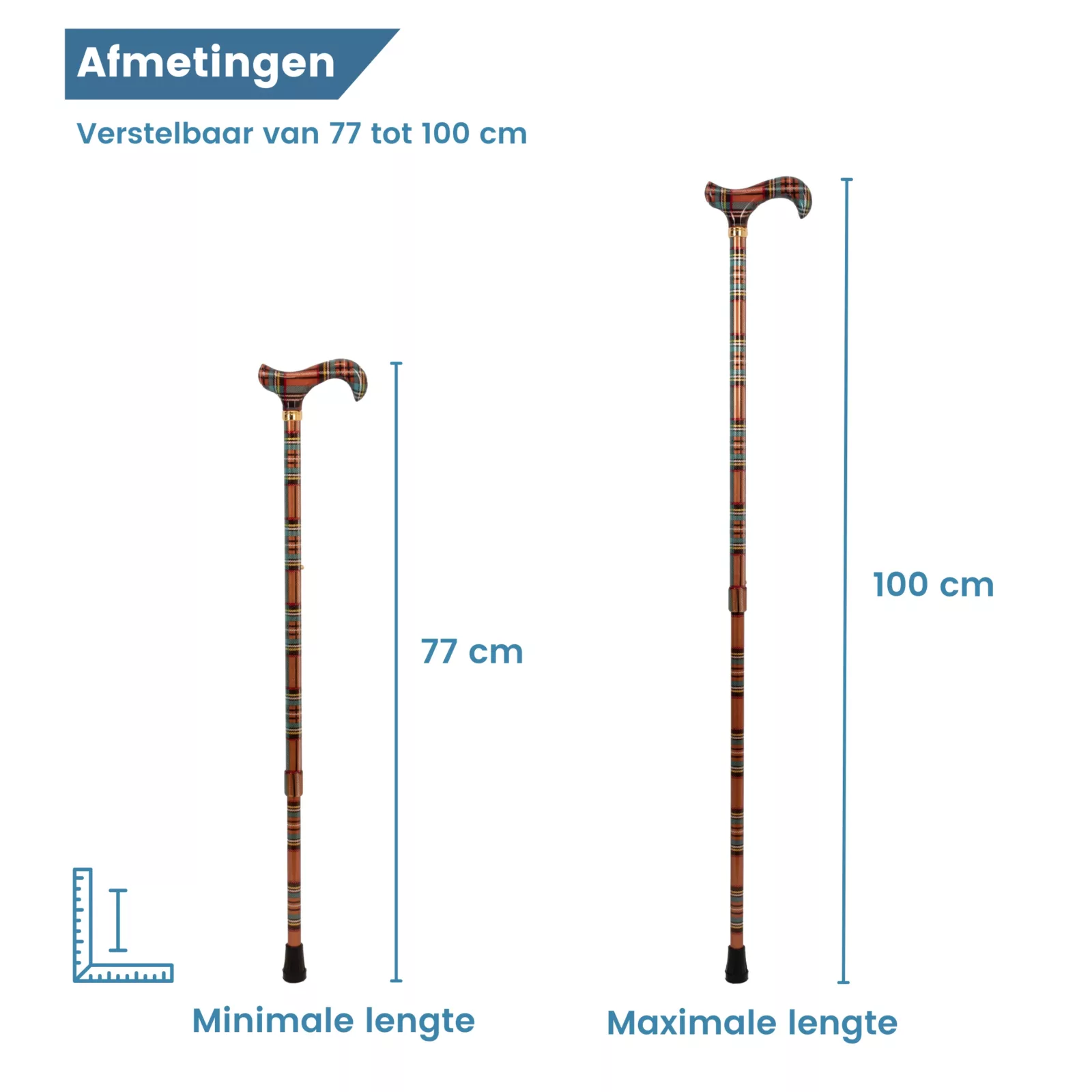 Dimensioni del bastone da passeggio