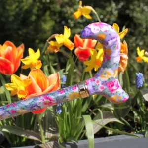 Bastone da passeggio con motivi fiori