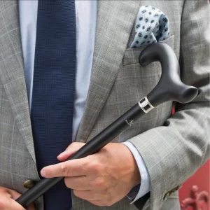 Bastone da passeggio in legno di faggio nero