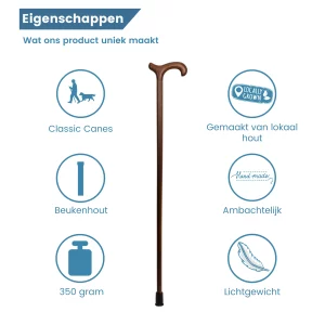 Caratteristiche dei bastoni da passeggio in legno di faggio