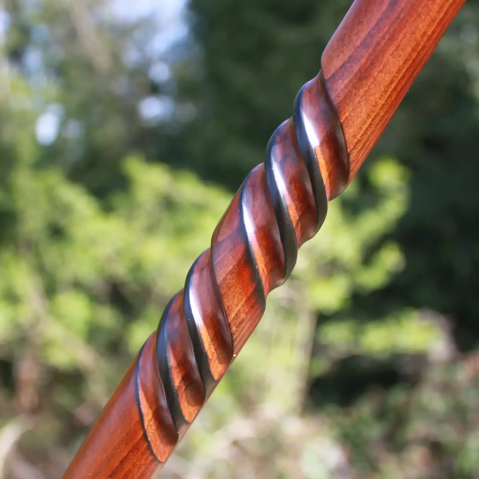 Bastoni da passeggio in legno di faggio a spirale