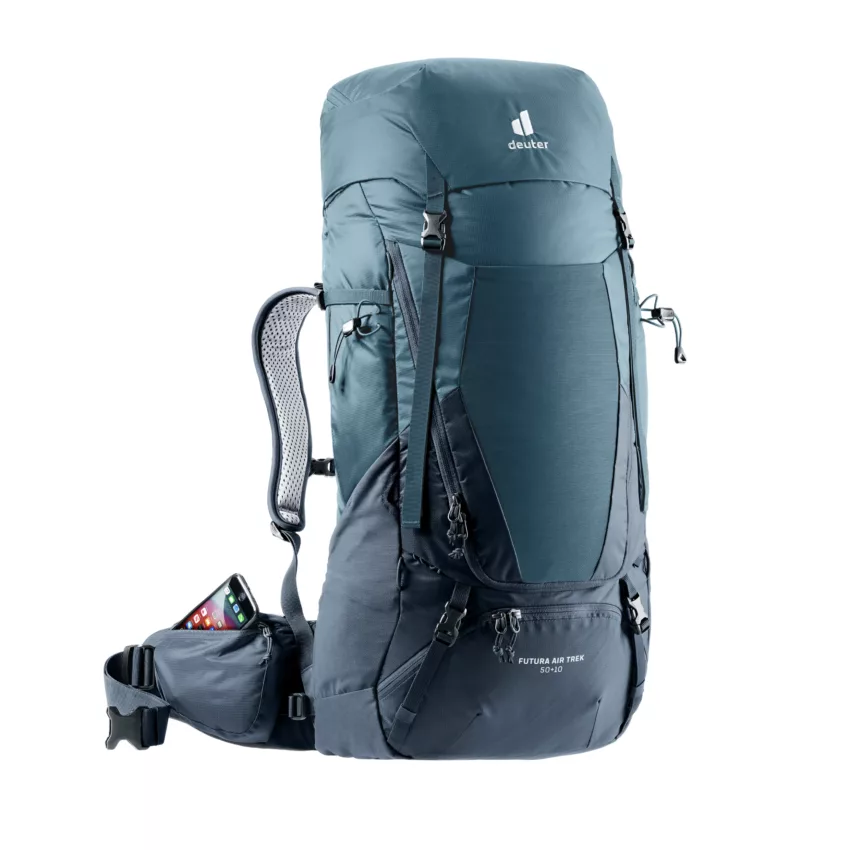 deuter Backpack da trekking Futura Air Trek 50+10 – Uomo – Blu