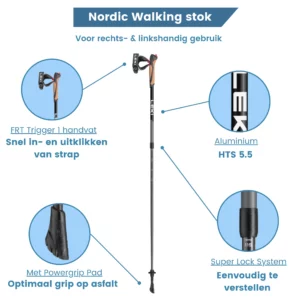 Caratteristiche dei bastoncini da Nordic Walking Spin