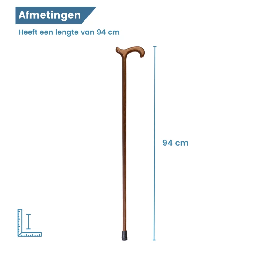 Dimensioni del bastone da passeggio in legno di faggio