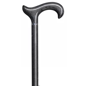 Bastone da passeggio nero in carbonio