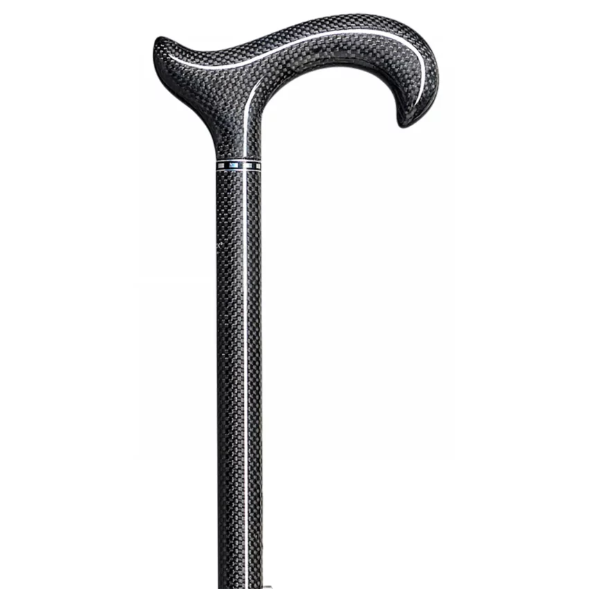 Bastone da passeggio nero in carbonio