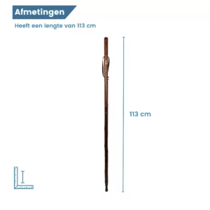 gastrock Bastone da caccia cacciatore con cane da caccia legno di castagno logo lunghezza