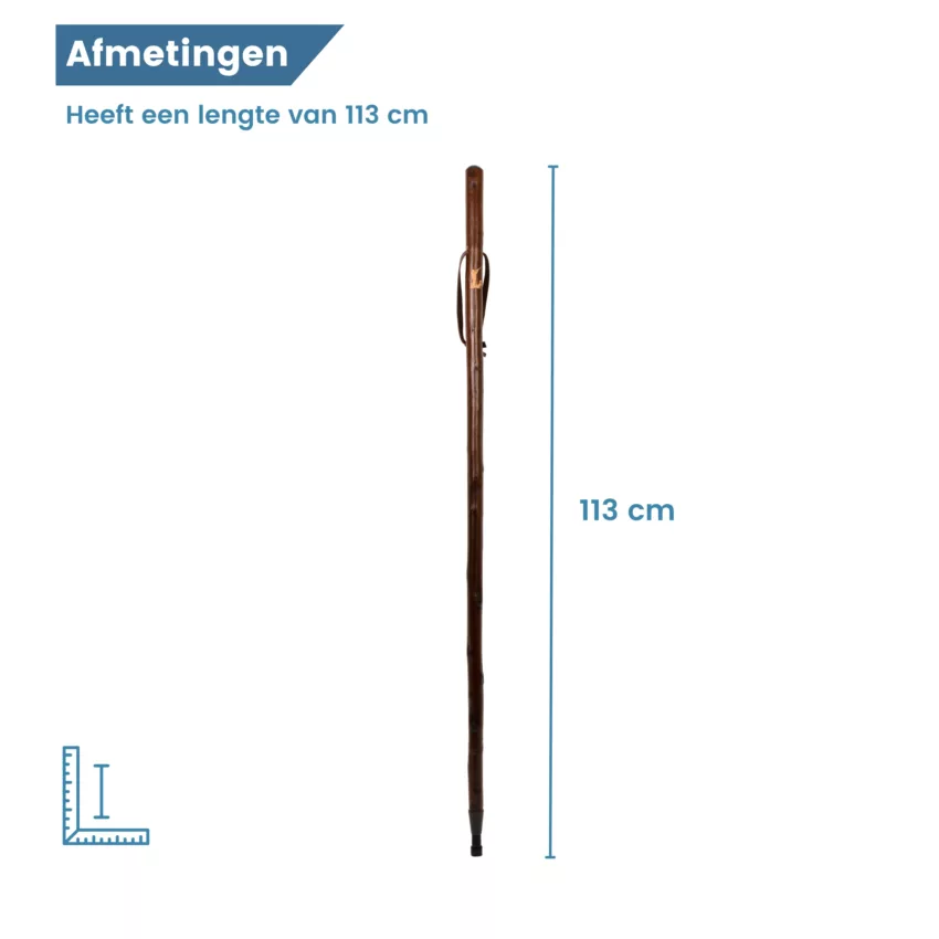 gastrock Bastone da caccia cacciatore con cane da caccia legno di castagno logo lunghezza