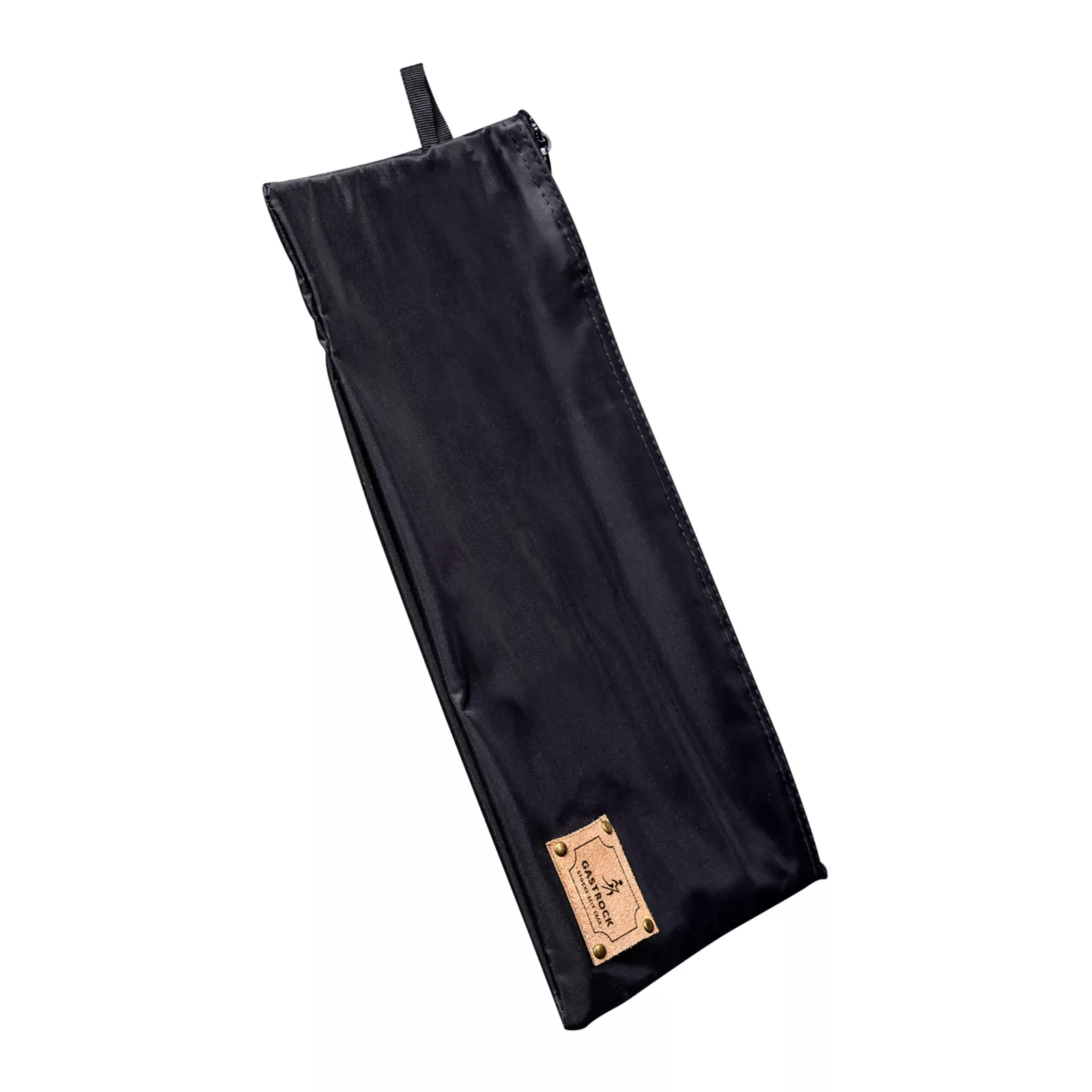 Borsa porta bastone da trekking pieghevole con cerniera, nera