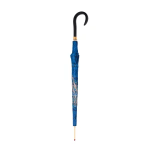 Ombrello in raso italiano blu