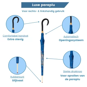 Ombrello di lusso blu ups