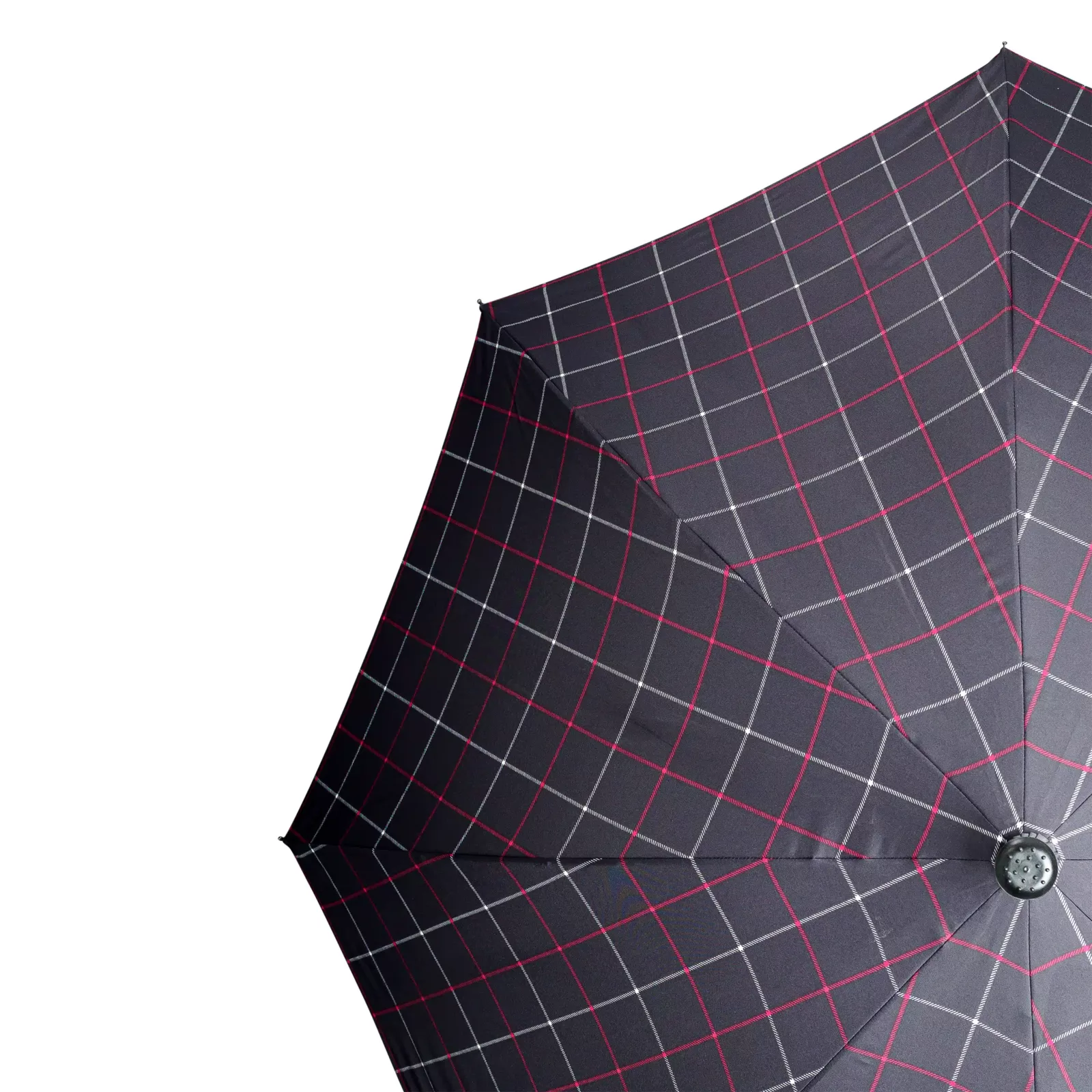 Ombrello a Bastone da passeggio Stepbrella a quadri in nero