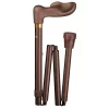 Gastrock Bastone da passeggio ergonomico - Pieghevole - Bronzo - Soft-touch - Per destrimani