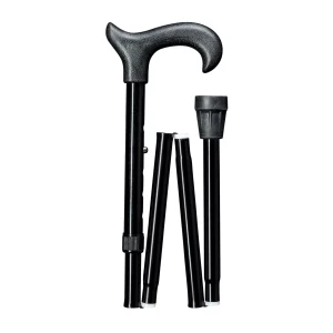 gastrock Bastone da passeggio pieghevole nero Derby