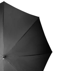 Ombrello Bastone da passeggio 92 cm nero in legno di betulla con impugnatura Derby