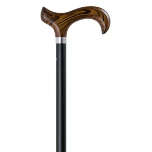 gastrock Bastone regolabile nero con impugnatura Derby