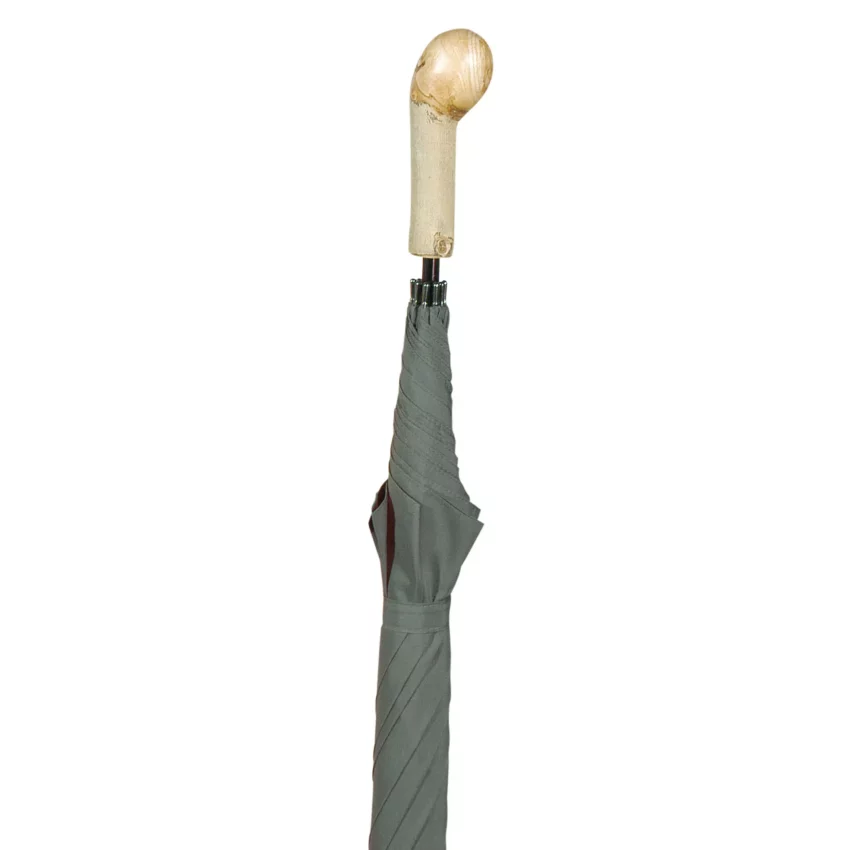 Ombrello da golf elite con manico rustico a pomello verde