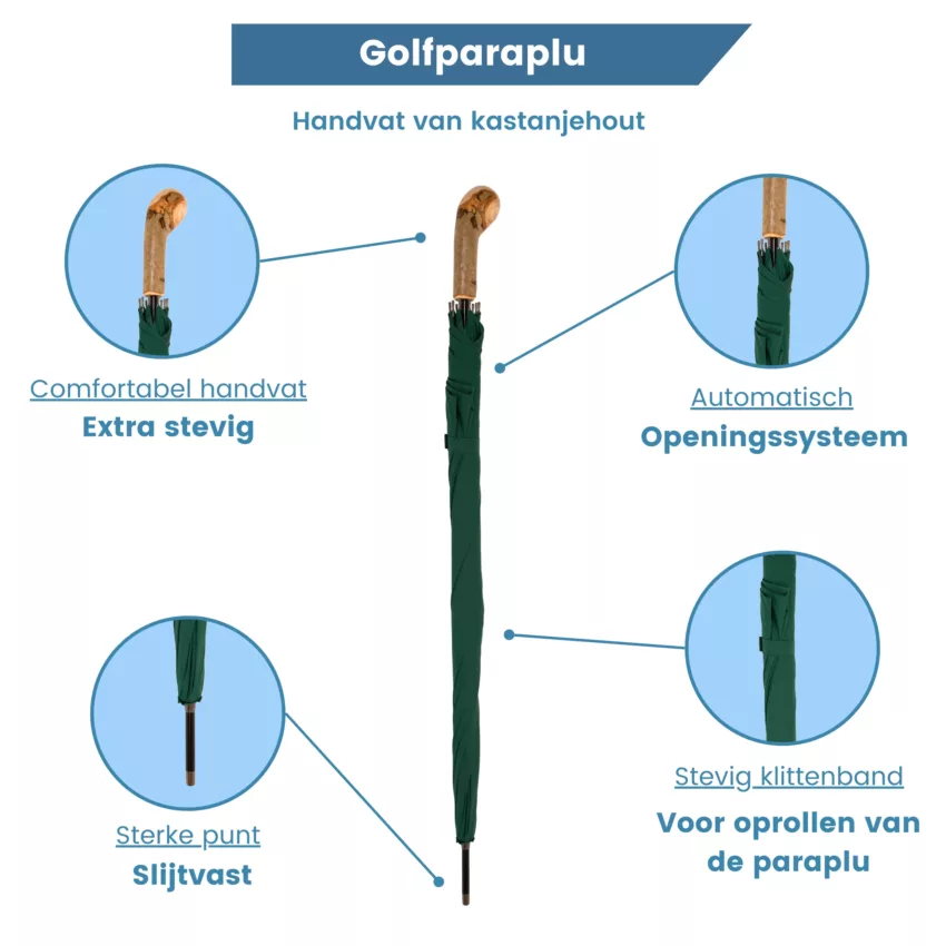 Ombrello da golf verde elite