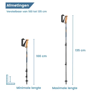 Bastoni da trekking Legacy leggeri – dimensioni