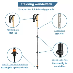 Bastoni da trekking Makalu 2026 antishock leggeri e compatti