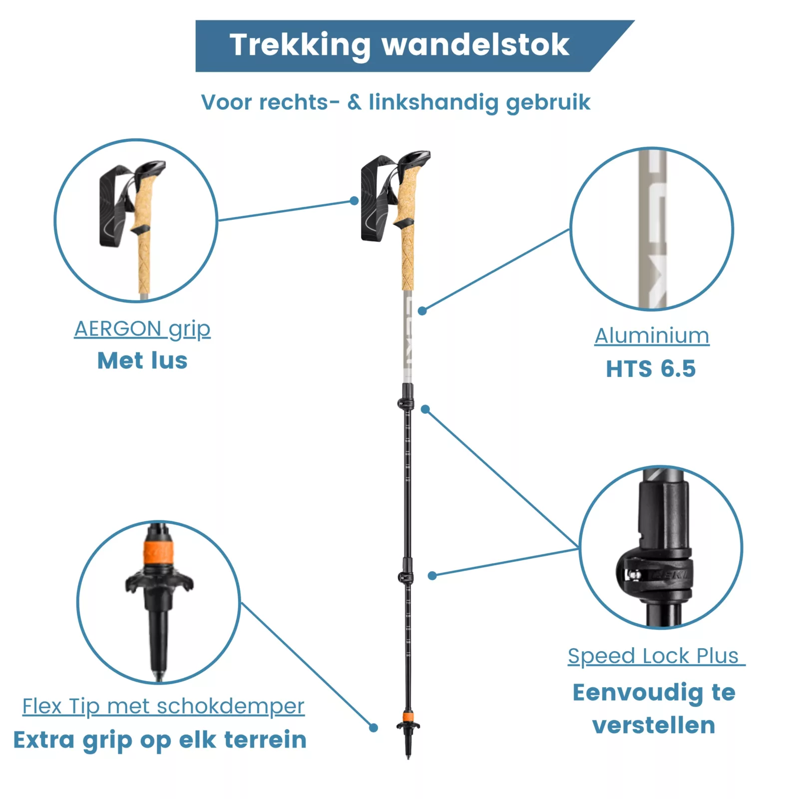Bastoni da trekking Makalu 2026 antishock leggeri e compatti