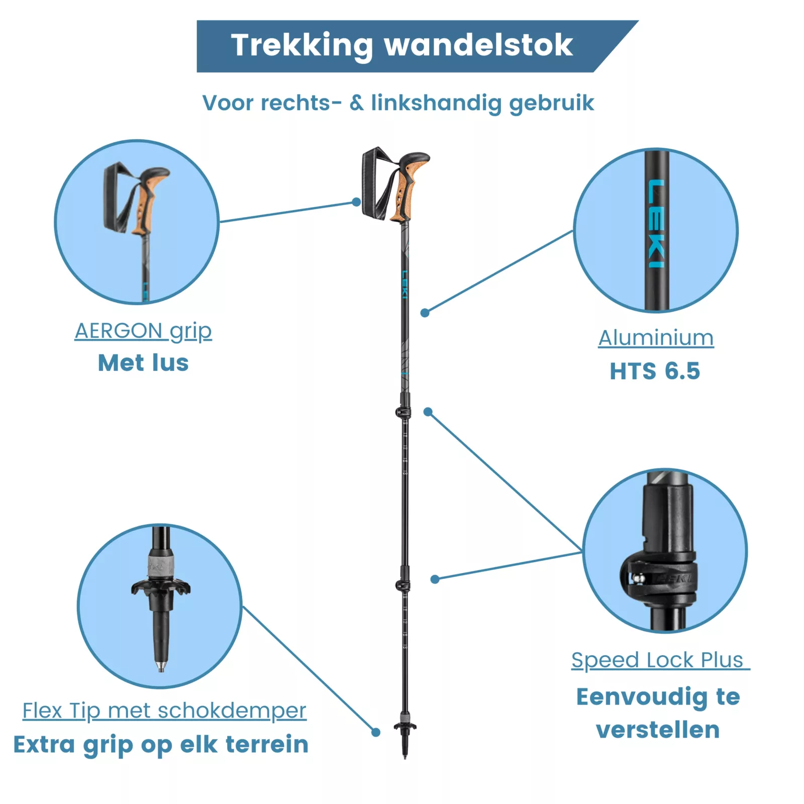 Bastoni da trekking khumbu antishock leggeri usp