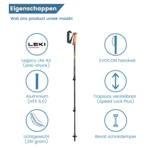 Bastoni da trekking Legacy antishock Caratteristiche di leggerezza
