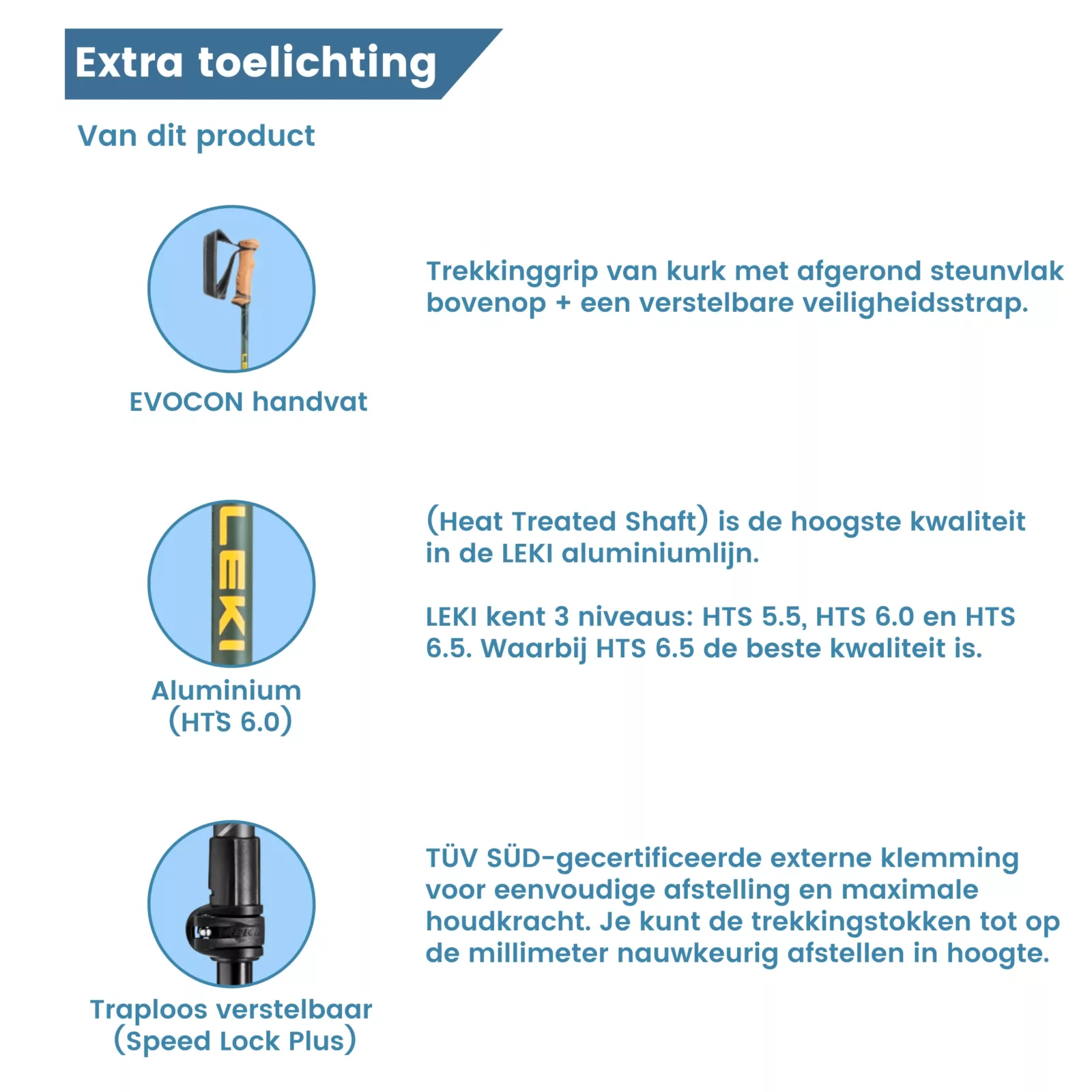 Bastoni da trekking Legacy antishock - spiegazione sul modello leggero