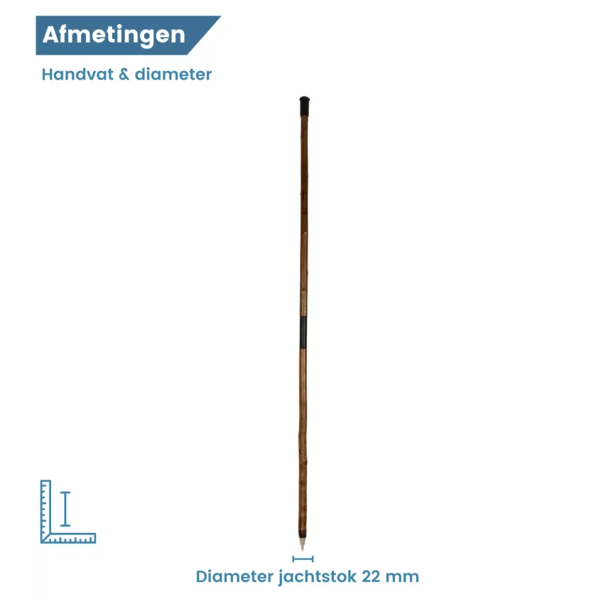 Bastone da caccia in due parti con diametro di 175 cm