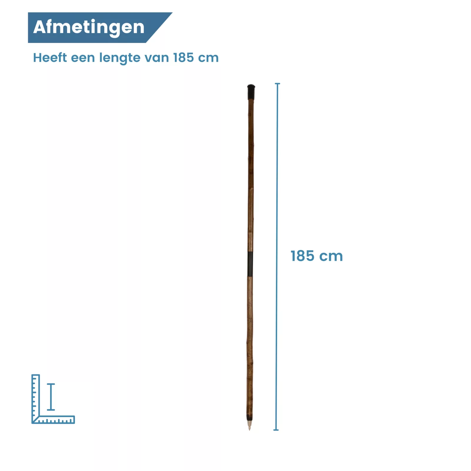 Dimensioni del bastone da caccia: 185 cm di lunghezza