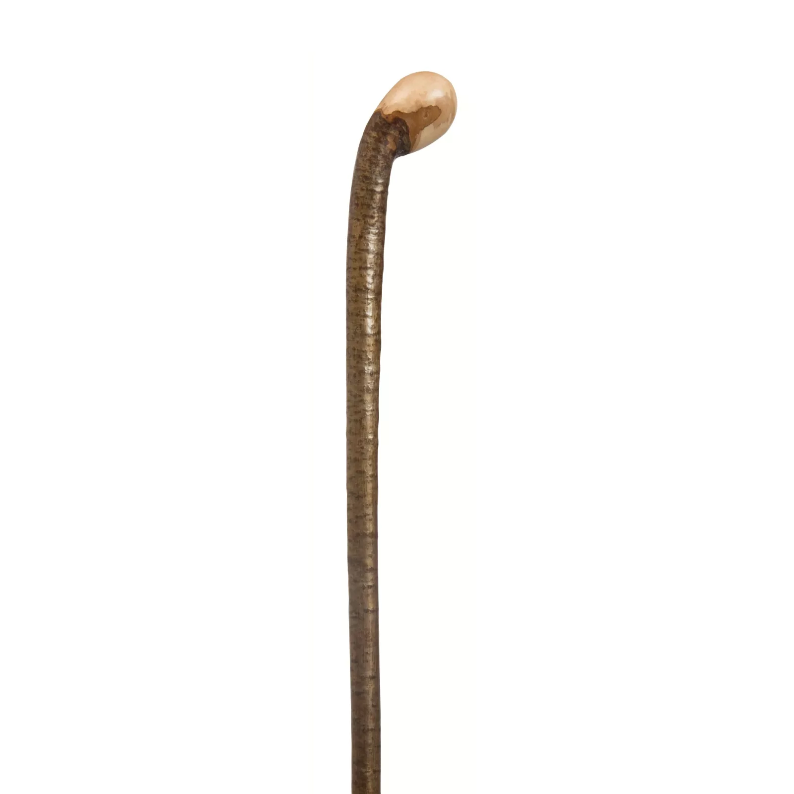 Bastone da caccia in legno di nocciolo con pomello, 122 cm