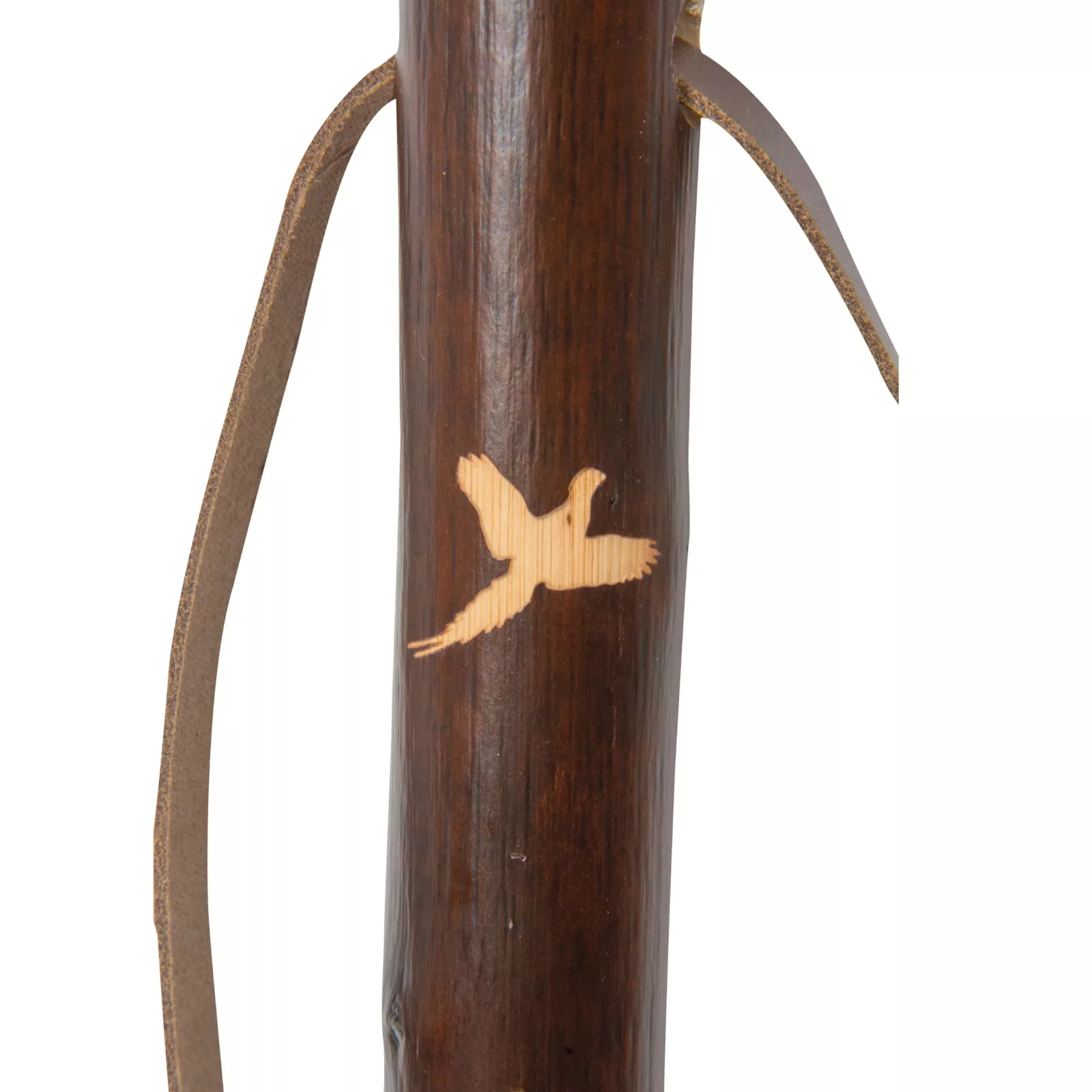 Bastone da caccia in legno di castagno con logo del fagiano