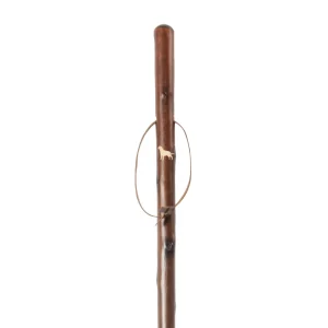 Bastone da caccia in legno di castagno con labrador retriever