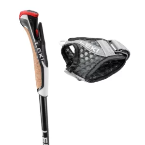 Bastoncini da Nordic Walking flash carbon 115 cm guanti