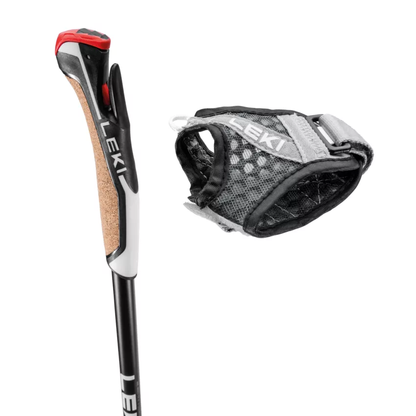 Bastoncini da Nordic Walking flash carbon 115 cm guanti