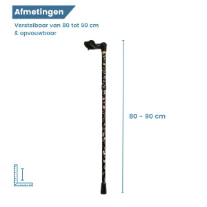 Lunghezza del bastone da passeggio: da 80 a 90 cm