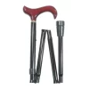 Classic Canes Bastone da passeggio pieghevole - Impugnatura Derby rosso bordeaux