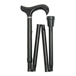 Bastone da passeggio pieghevole XL nero