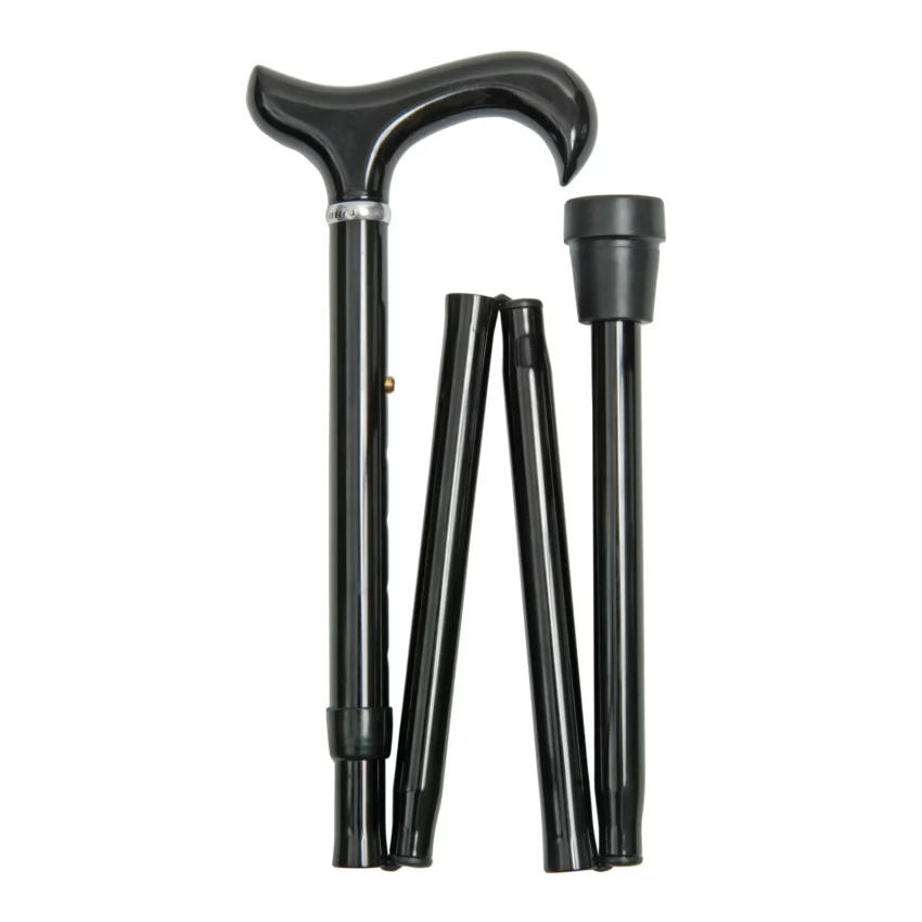Bastone da passeggio pieghevole XL nero