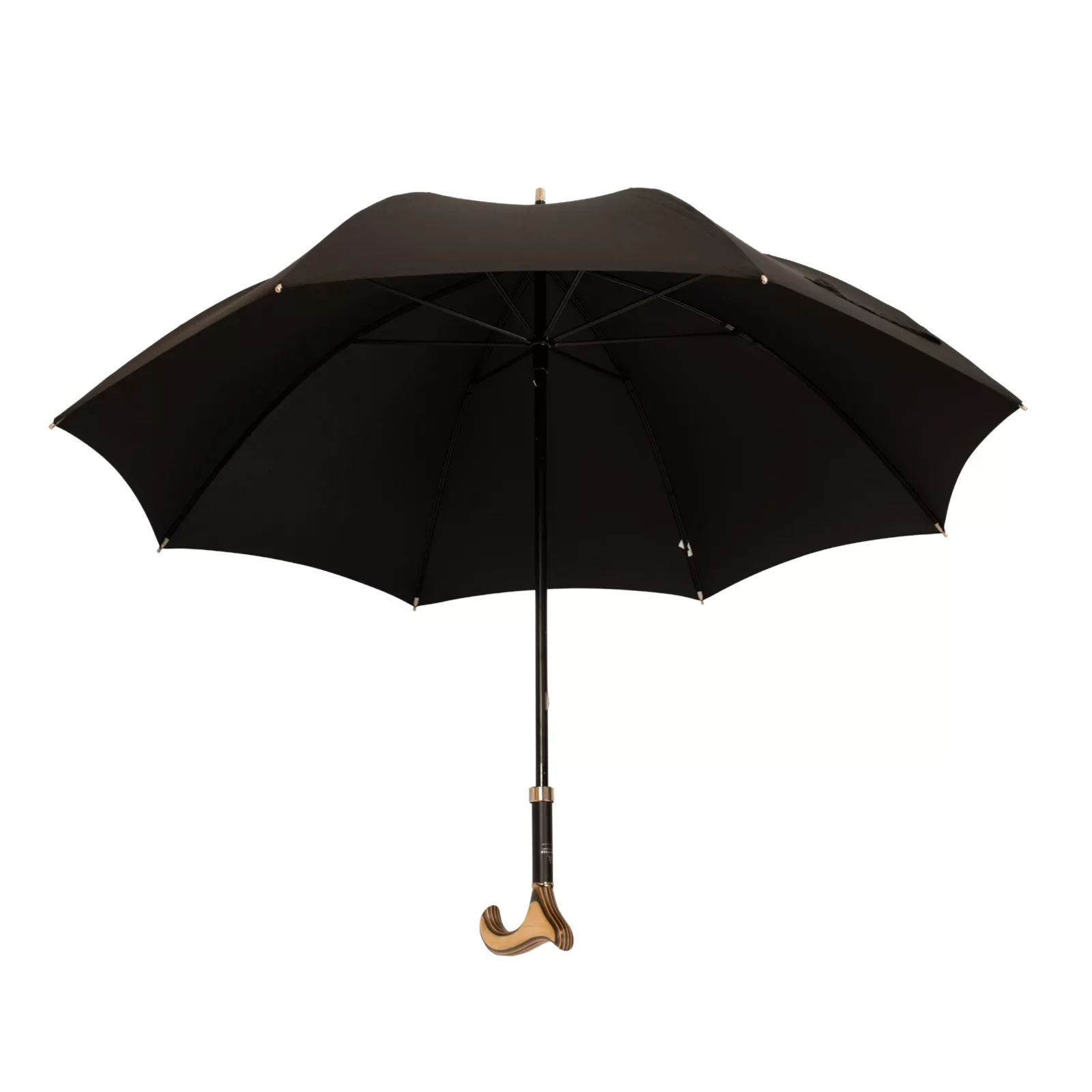 Ombrello a Bastone, lunghezza 92 cm, manico Derby nero, totale