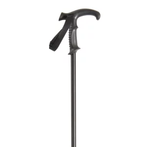 Bastone da trekking nero con ammortizzatore