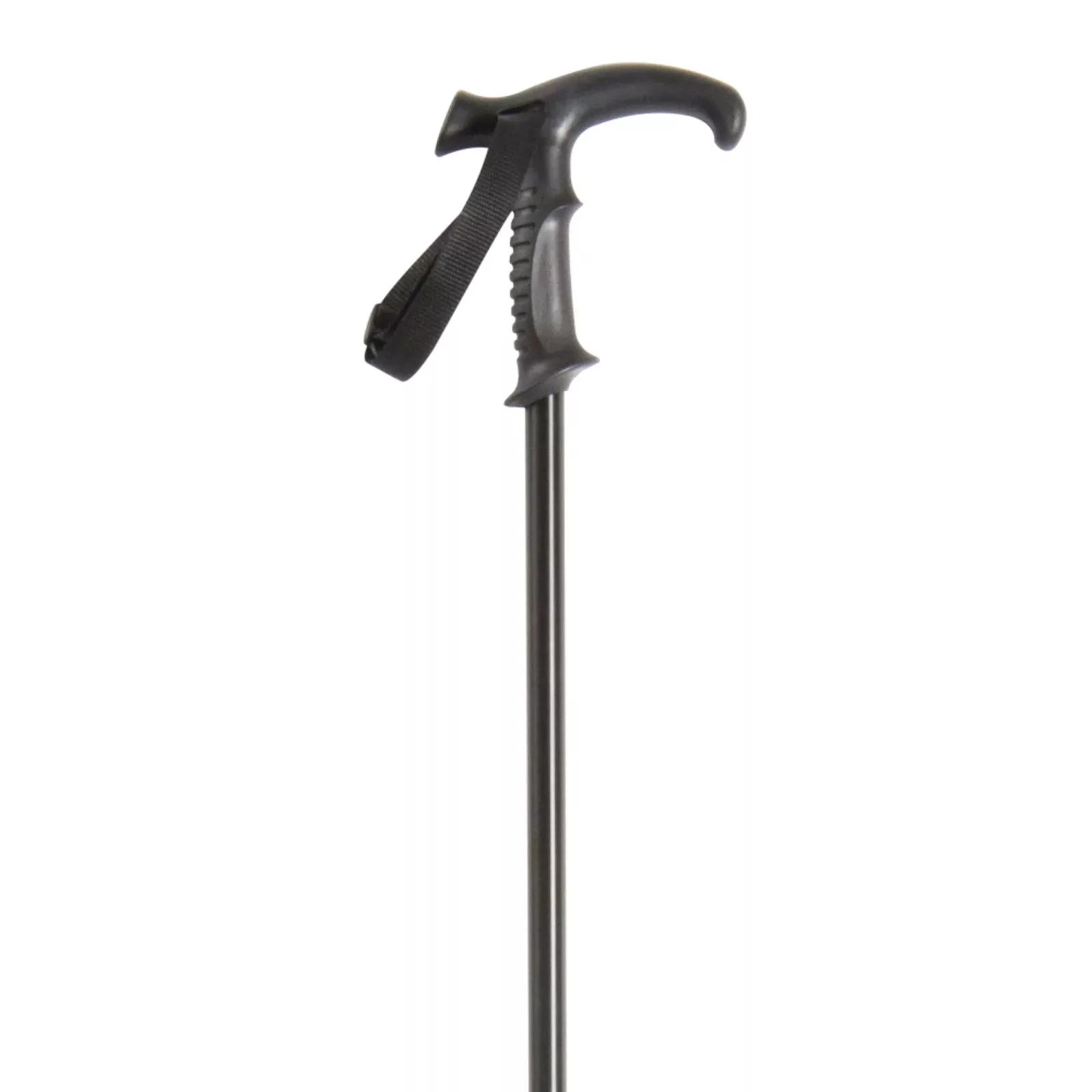Bastone da trekking nero con ammortizzatore
