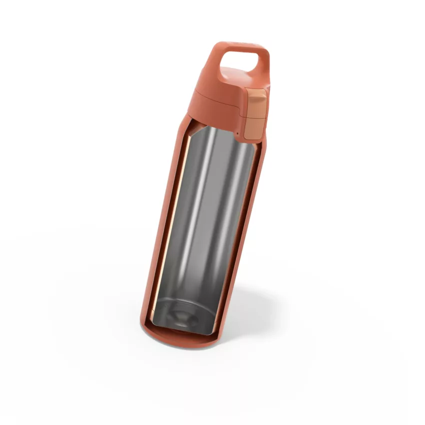 isolamento interno della Bottiglia termica Eco Red da 1 litro