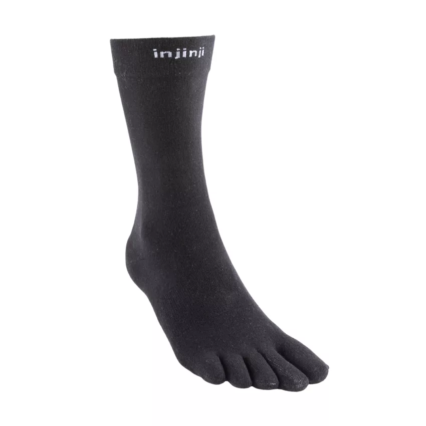 Calzini a cinque dita m everyday lightweight crew dalla taglia 40 alla 44, neri