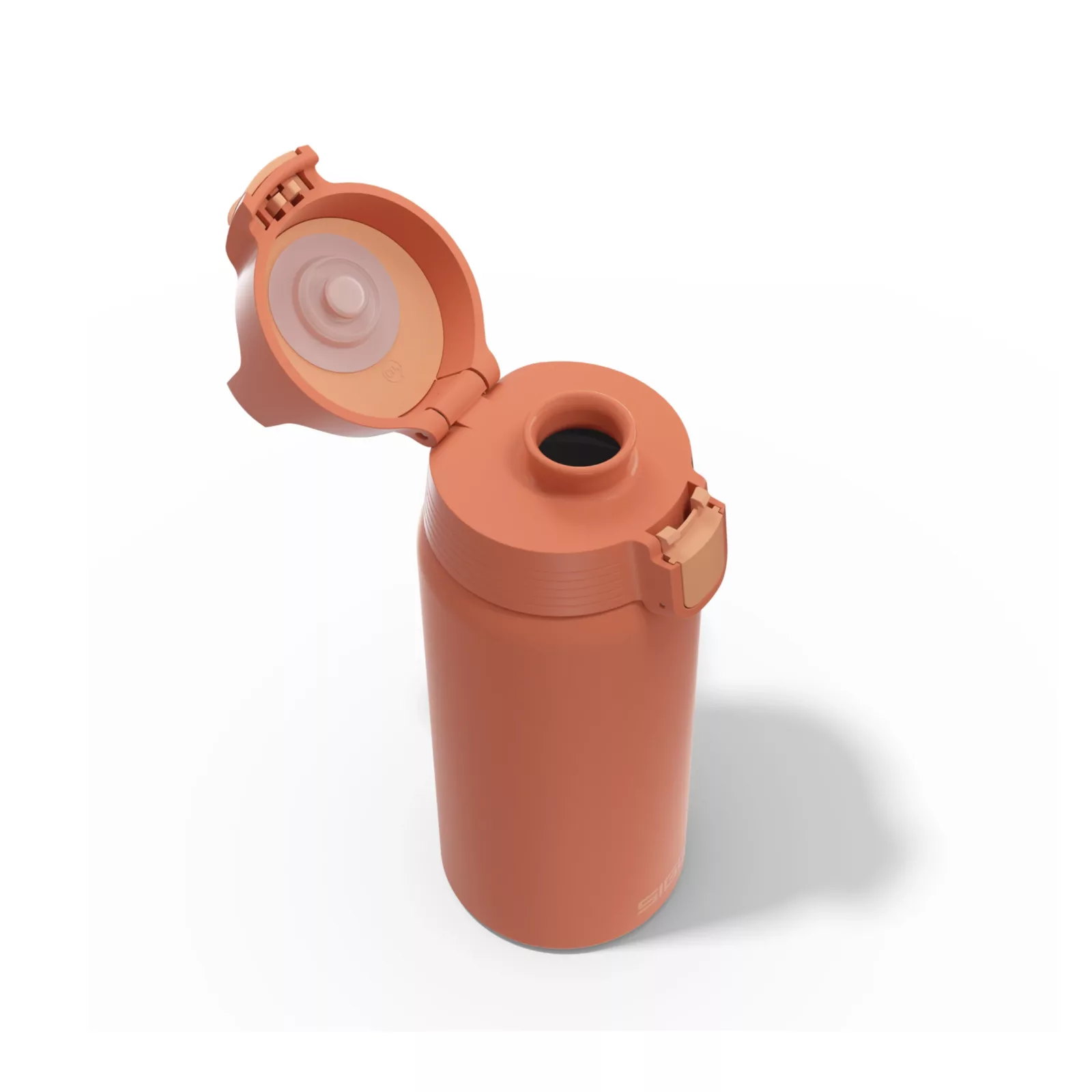 Bottiglia termica eco con tappo rosso