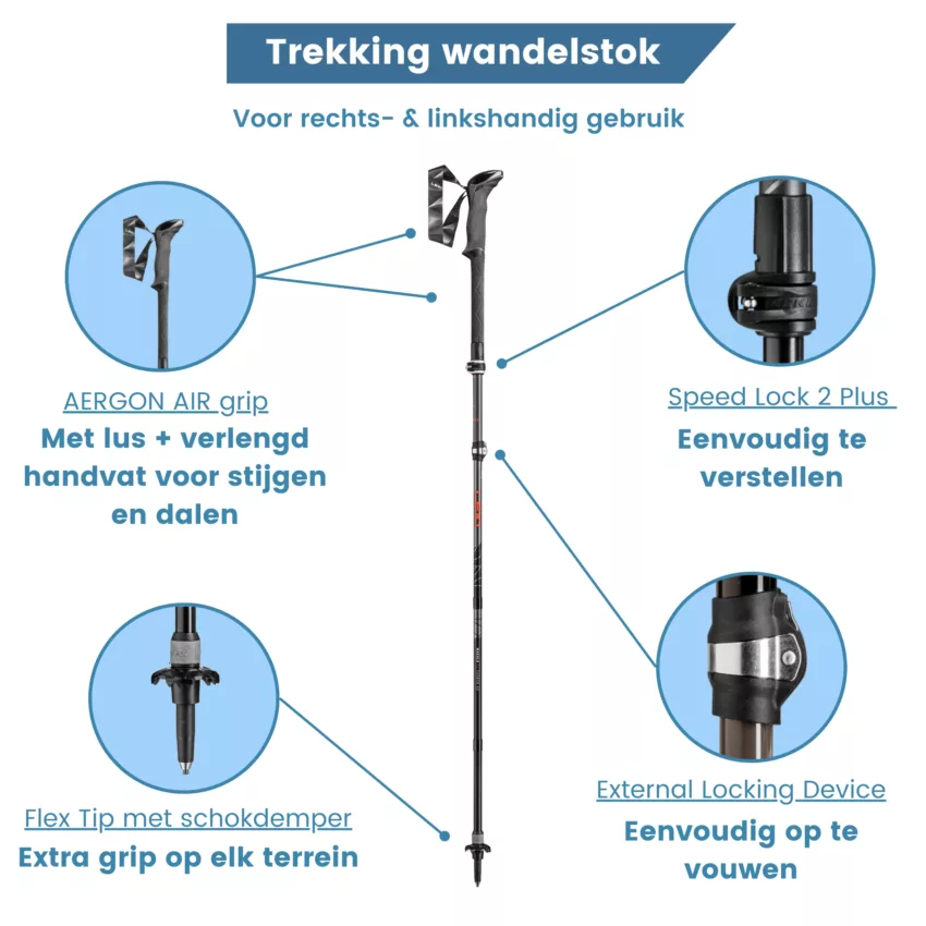 Punti di forza dei bastoncini da trekking