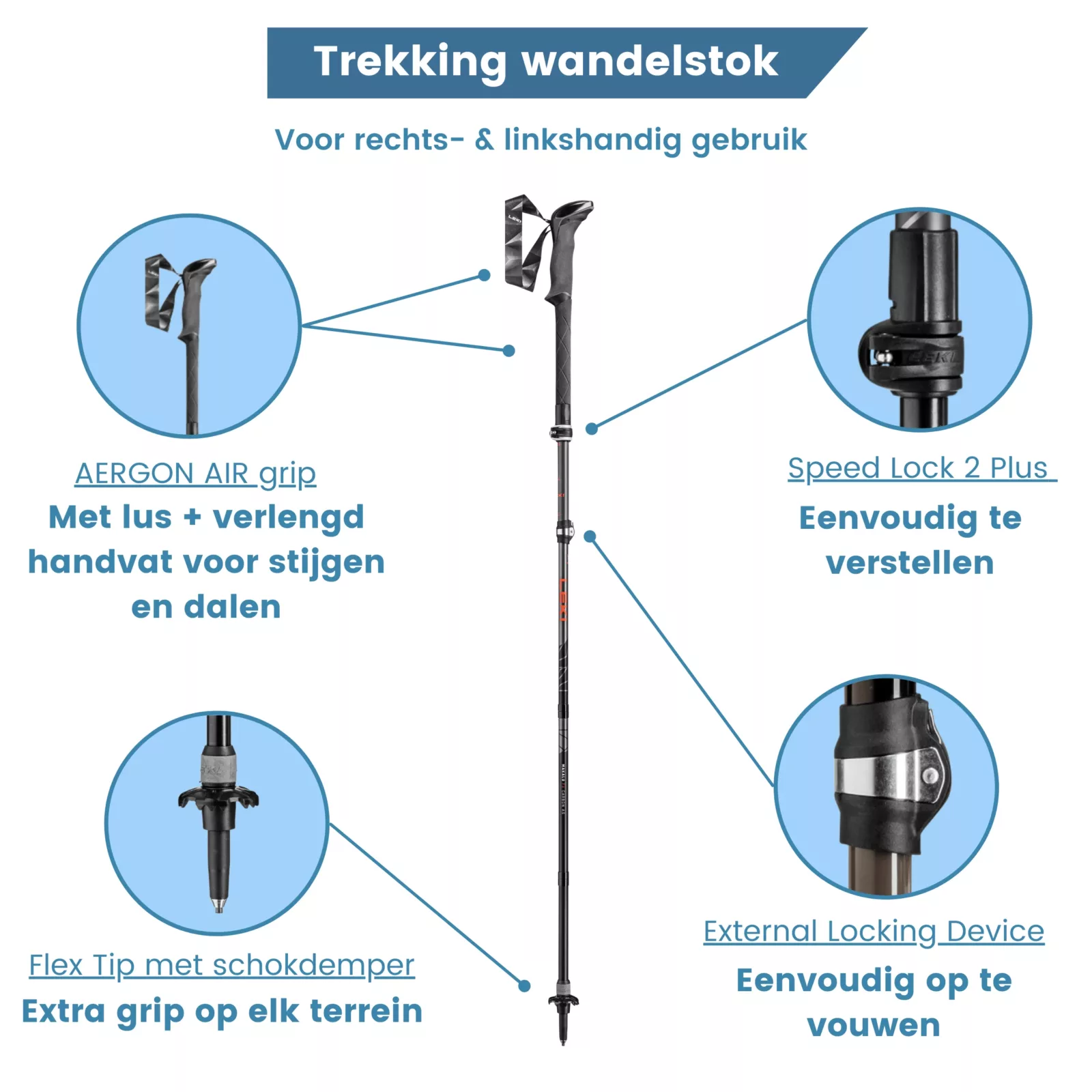 Punti di forza dei bastoncini da trekking